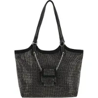 Faina Shopper preto / prata