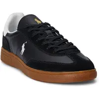 Ralph Lauren Ftw para homem. 809961181002 Sapatilhas Bedford em camurça preta e couro (39.5), Preto, Plano, Cordão, Casual