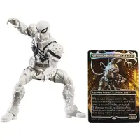 Hasbro Figura Agente Anti-com Card Metalizado Exclusivo Magic The Gathering Marvel Legends Venom Inglês 15 Cm