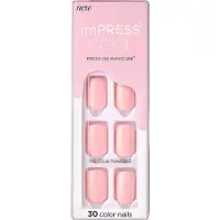 KiSS unhas rosa imPRESS Color Pick Me 30 peças