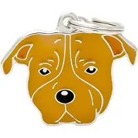 My Family Etiqueta De Identificação Para Animais De Estimação Amstaff