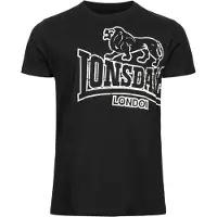 Lonsdale Camisa 'Langsett' preto / branco