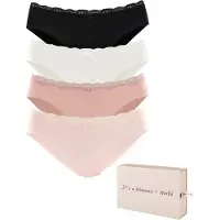 LASCANA Cueca cor-de-rosa / rosé / preto / branco
