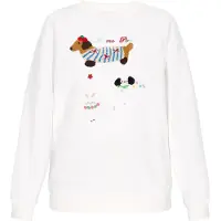 MyMo Pop Sweatshirt azul claro / castanho / offwhite