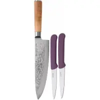 Couteaux de cuisine Eden Eden Sugoi Olive faca de chef e facas para legumes, 9 cm, conjunto de 2