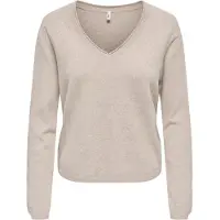 ONLY Pullover 'ONLLoyal' bege mosqueado