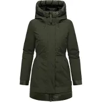 NAVAHOO Sobretudo de inverno 'Winterprinzessin 14' cáqui