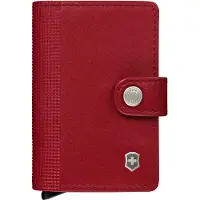 Victorinox Altius Secrid Leather Card Wallet 612680 Red, carteira de couro com porta-cartões