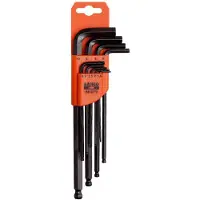 Bahco Conjunto De Chaves Allen Ball Long Metric Phosphated 1.5-5 Mm 6 Peças