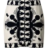 Pepe Jeans para mulher. PL901200 Saia curta em tecido de algodão branco, preto (L), Casual
