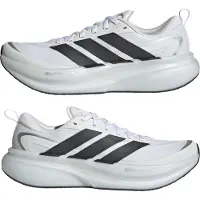 Adidas Sapatilha de corrida 'SUPERNOVA GLIDE' preto / prata / branco