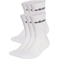 Adidas Meias Crew Linear Cushioned