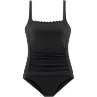 LASCANA Fato de banho 'Camilla' preto / branco