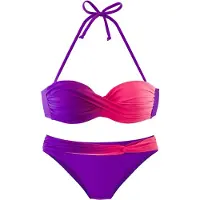 LASCANA Biquíni roxo / roxo néon