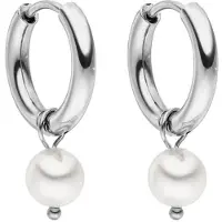 Purelei Brincos 'Diligence' prata / branco pérola