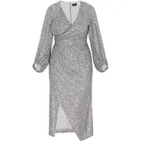 Faina Vestido de cocktail prata