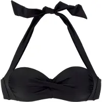 LASCANA Top de biquíni preto