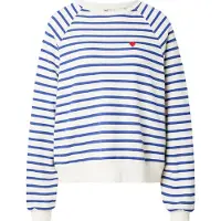 Pieces Sweatshirt 'PCGreta' azul escuro / vermelho / branco