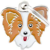 My Family Etiqueta De Identificação Para Animais De Estimação Papillon