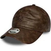 New Era Boné FEMALE WORN PU 9TWENTYNEW YORK YANKEES mulheres - Castanho - Unique