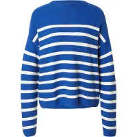 Armedangels Pullover 'Merinaa' azul real / branco