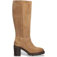 Alpe para mulher. 521811 Botas de couro castanhas Valley (37), Marrom, 5 a 8cm, Zíper, Casual