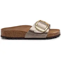 Birkenstock Chinelos Madrid Big Buckle mulheres - Ouro - 39