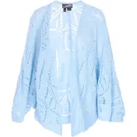 Dreimaster Casaco de malha 'Vintage' azul claro