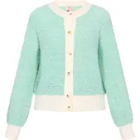 IZIA Casaco de malha menta / branco lã