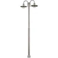LINDBY Post light Damion, 200 cm, 2 lâmpadas, E27, IP44