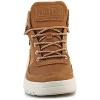 Palladium Botim com fivela 'Palla' castanho / branco