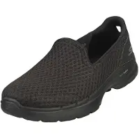 SKECHERS Slip on GO WALK 6 BIG SPLASH mulheres - Preto - 38