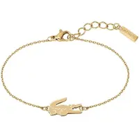 Lacoste Bracciale Placcato Oro Coccodrillo 2040048 — Bracciale
