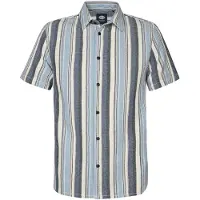 Petrol Industries Camisa azul / cinzento / branco