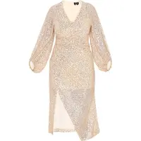 Faina Vestido de cocktail bege
