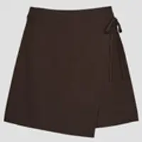 OLAF Saias curtas WRAP SKIRT mulheres - Castanho - EU XS