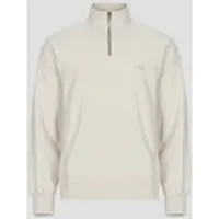 OLAF camisolas SIGNATURE ZIP MOCK homens - Bege - EU S