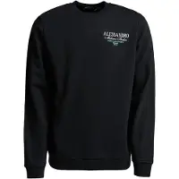 Alessandro Zavetti Sweatshirt 'Montanelli' aqua / preto / branco