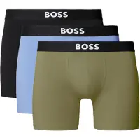 BOSS para homem. 50544272 Conjunto 3 Boxers Um preto, azul, castanho (M), Marrom, Homewear, Algodão