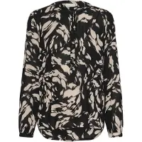 Kaffe Blusa 'Pollie' bege / preto