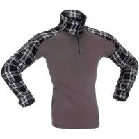 Invadergear Camiseta De Manga Comprida Flannel Combat