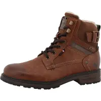 Mustang Botas com atacadores castanho escuro