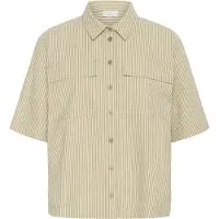 Kaffe Blusa 'KAnaya' ecru / bege escuro