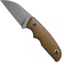 Kizer Cutlery Snick 1085A2 Gray Stonewashed AEB-L, Brown G10, faca fixa, Kornel Kiss design