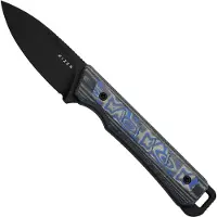 Kizer Cutlery Whiskey Jack 1108A1 Black CPM 10V, Norplex UltreX Micarta &amp; Vortex Micarta, faca fixa, Jonathan Styles design
