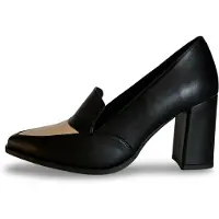 Nae Vegan Shoes Sapatos de salto 'JULIA' bege / preto