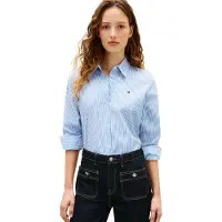 Tommy Hilfiger Blusa 'ESS' azul claro / branco