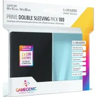 GameGenic Protetores De Cartas Prime Pacote Duplo 66x91/ 64x89 Mm 100 Saquetas