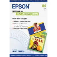 Epson S041106 Papel para impressão a jato de tinta Photo Quality autoadesivo | A4 167 g 10 folhas
