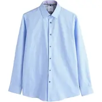 Next Camisa clássica azul claro / branco